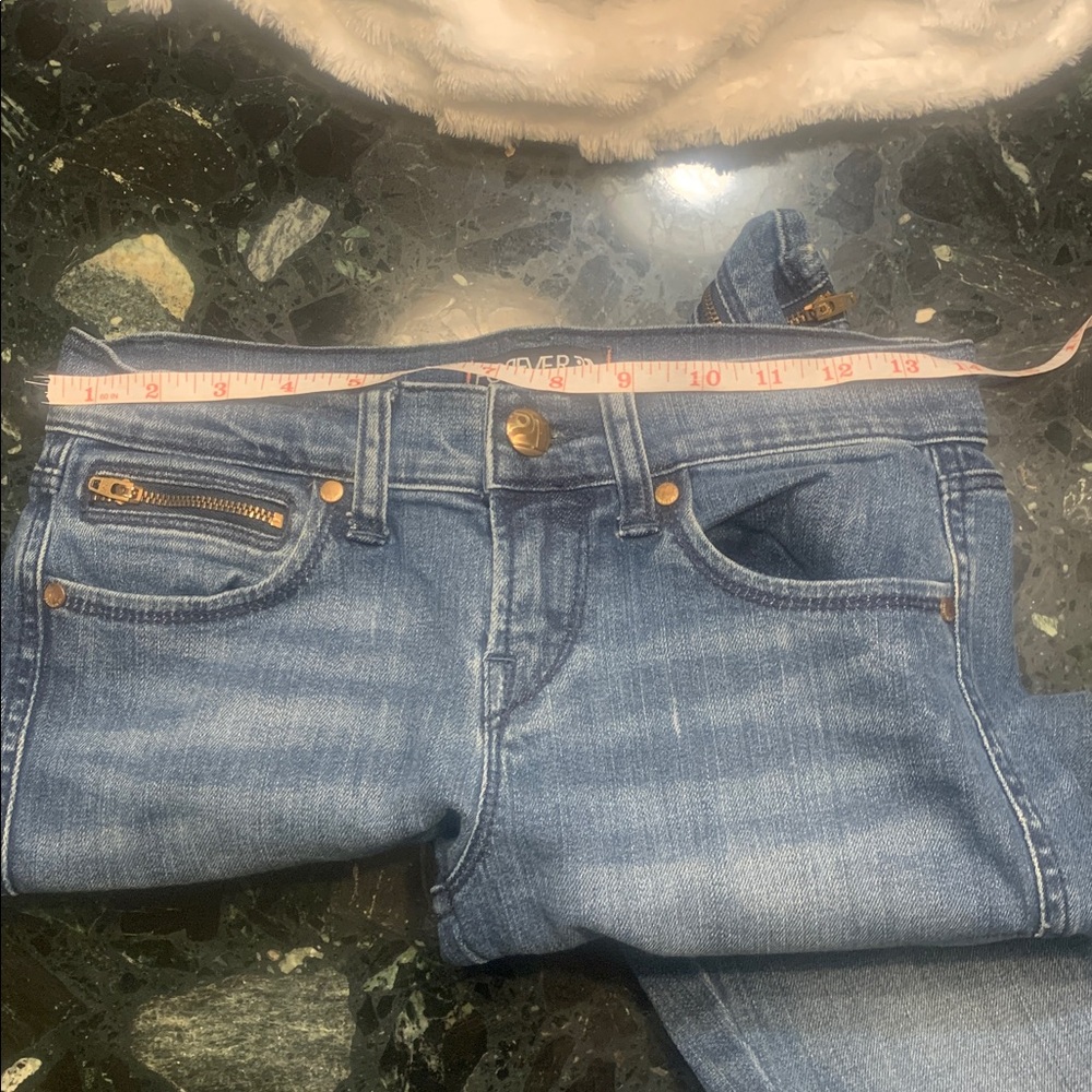 š¹Vintage Forever 21 ⢠Y2K - Zip - Skinny Jeans - Stretch - Low Rise - Picture 7 of 9